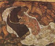 Egon Schiele Death and the Maiden (mk20) oil painting on canvas
